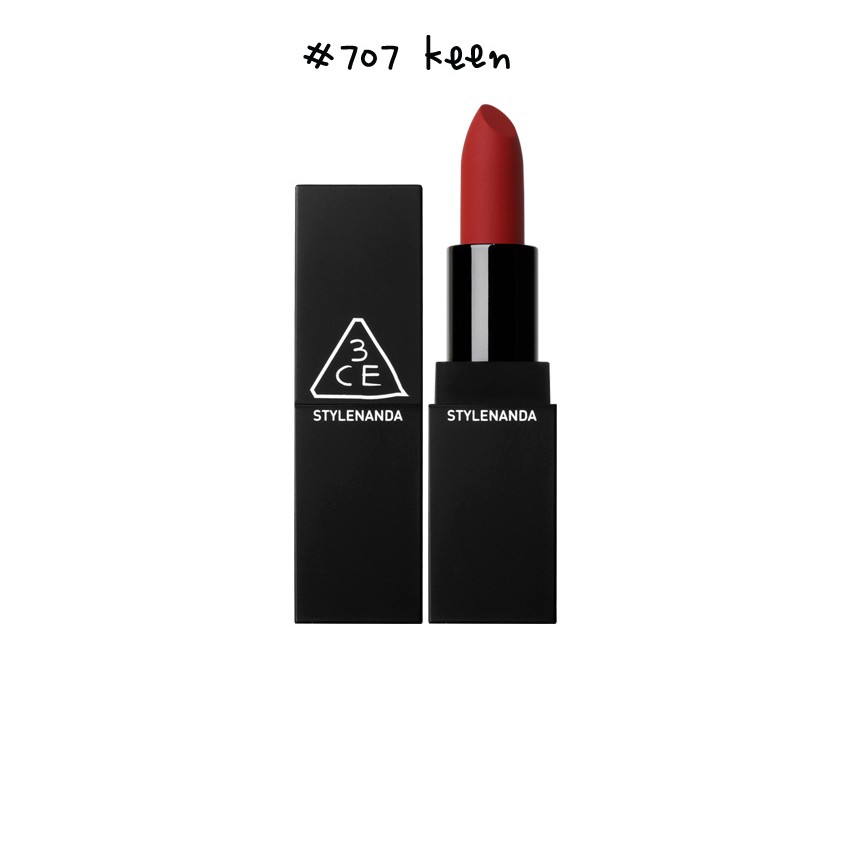 SON THỎI LÌ [DANGEROUS MATTE] 3CE LIP COLOR #707 KEEN