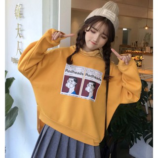 ÁO NỈ CỔ LỌ ULZZANG (KÈM ẢNH THẬT)