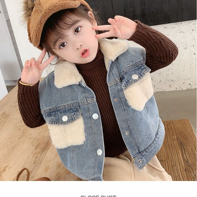 Áo ghi lê bò bé gái lót lông ấm lên form cực cute - Kèm ảnh thật khách mặc