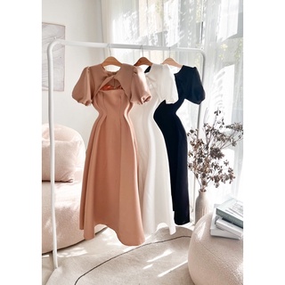 Váy maxi cổ tam giác 3 màu(Sẵn tại shop)