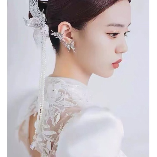 Cặp kẹp tai bướm bạc 60k