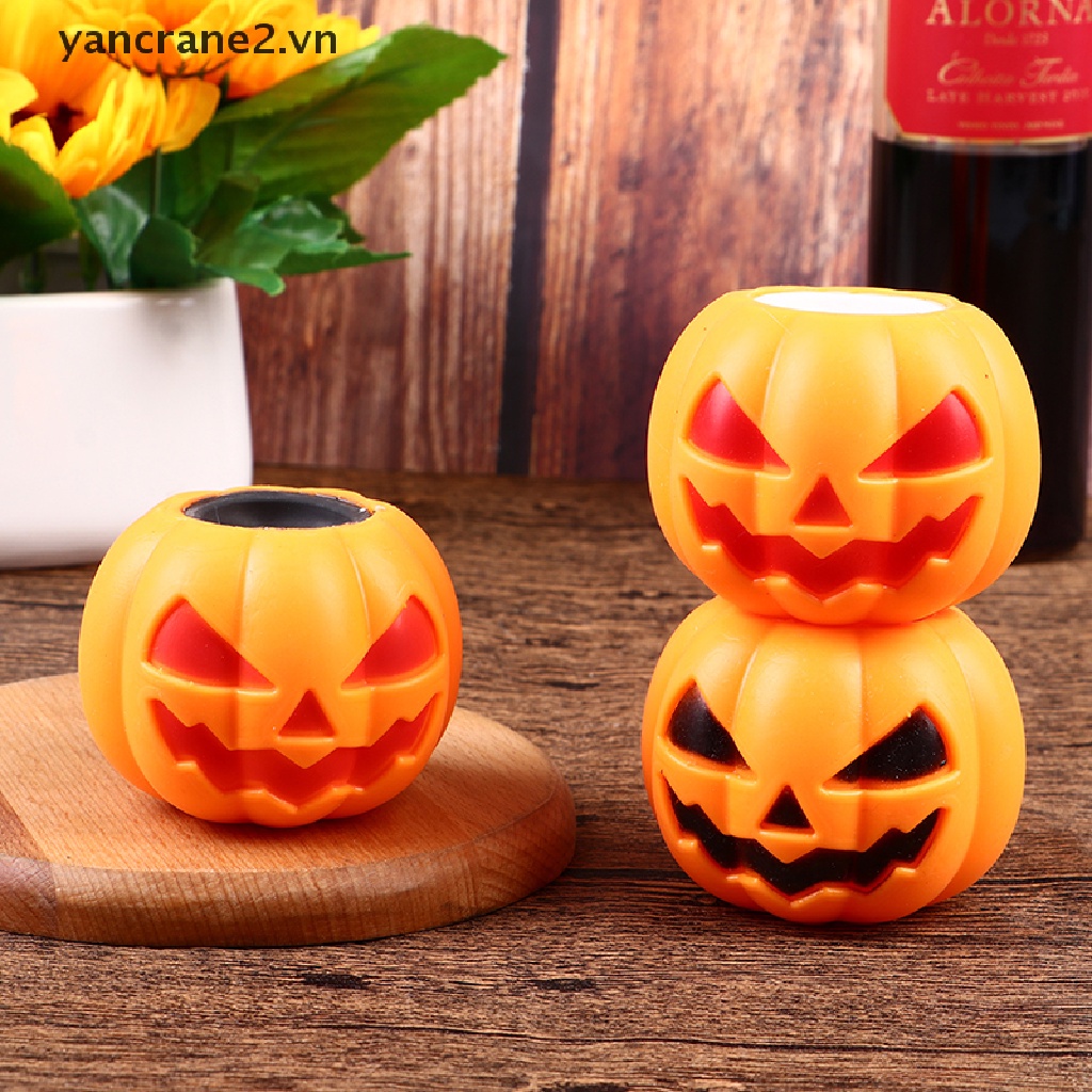 Đồ Chơi Nắn Bóp Hình Trái Bí Ngô Halloween Giảm Căng Thẳng {yancrane2.vn}