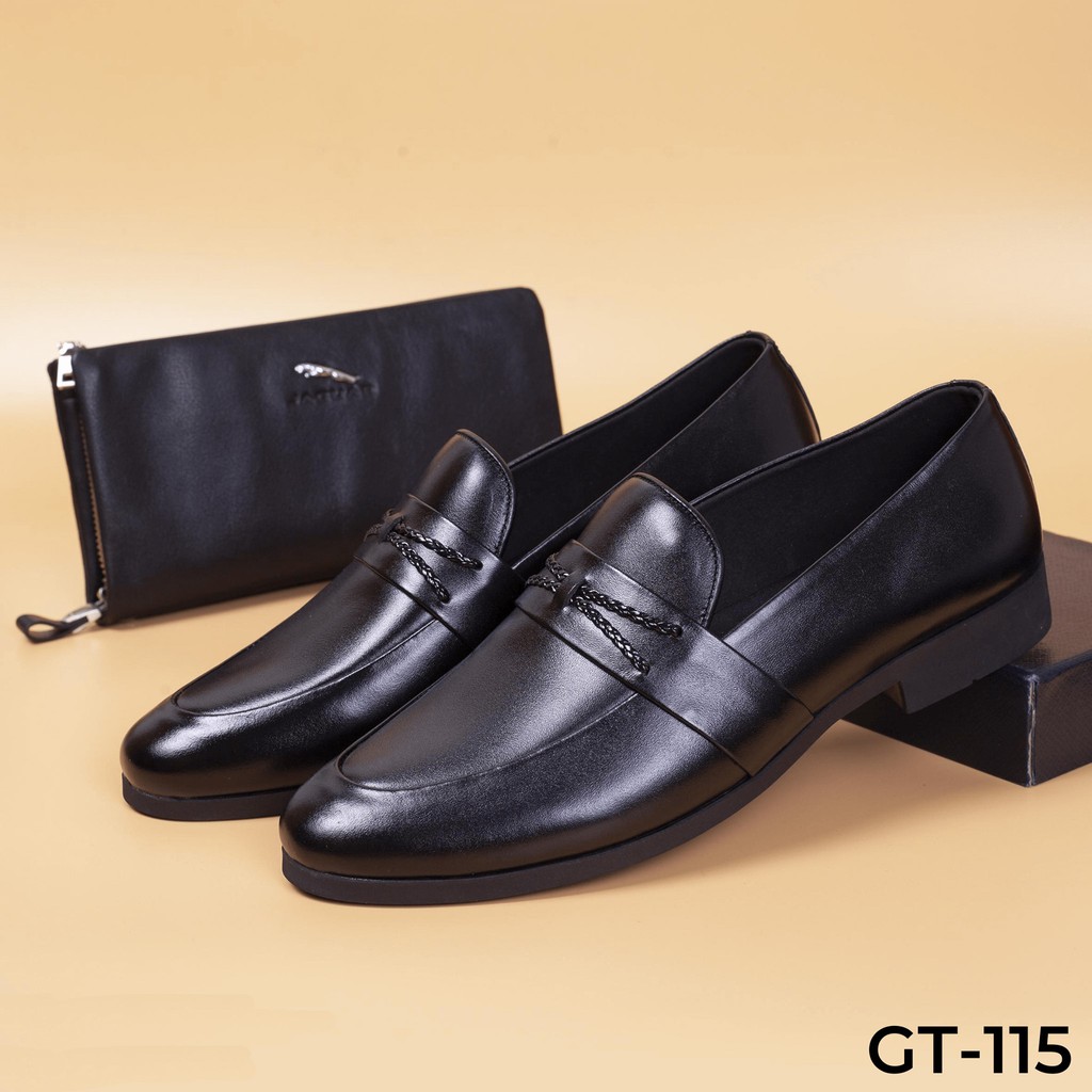 Giày lười nam da bóng công sở cao cấp - giày da bò chính hãng - GT115 . Nagas siêu phẩm | BigBuy360 - bigbuy360.vn