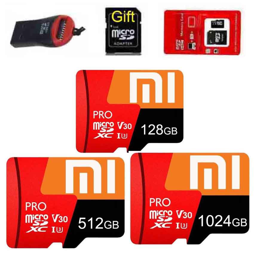 Thẻ nhớ Xiaomi 128GB 512GB 1024gb hỗ trợ SD Class 10 1024g 1TB 512g chất lượng cao