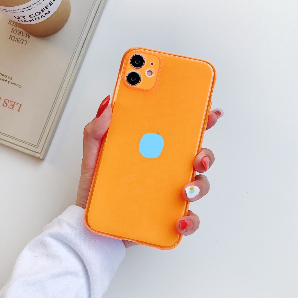 Ốp Điện Thoại Chống Sốc 3 Màu Dạ Quang Cho iPhone 14 / 13 / 12 / 11 / XS / 8P