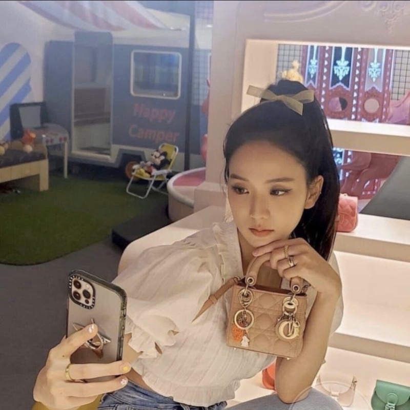 Túi D I O R lady mini zize 14 bản tag bạc siêu xinh hàng chuẩn đẹp ( full hộp )