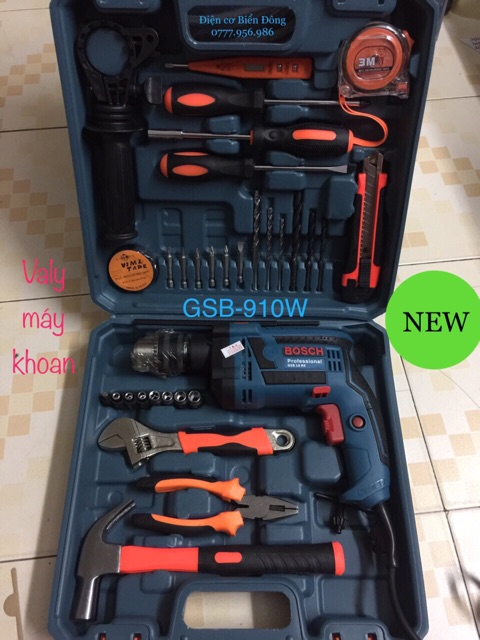 Máy khoan  VALY MÁY KHOAN 13LY BOSH FULL ĐỒ NGHỀ KIỀM BÚA ỐC VÍT🔥FREESHIP🔥