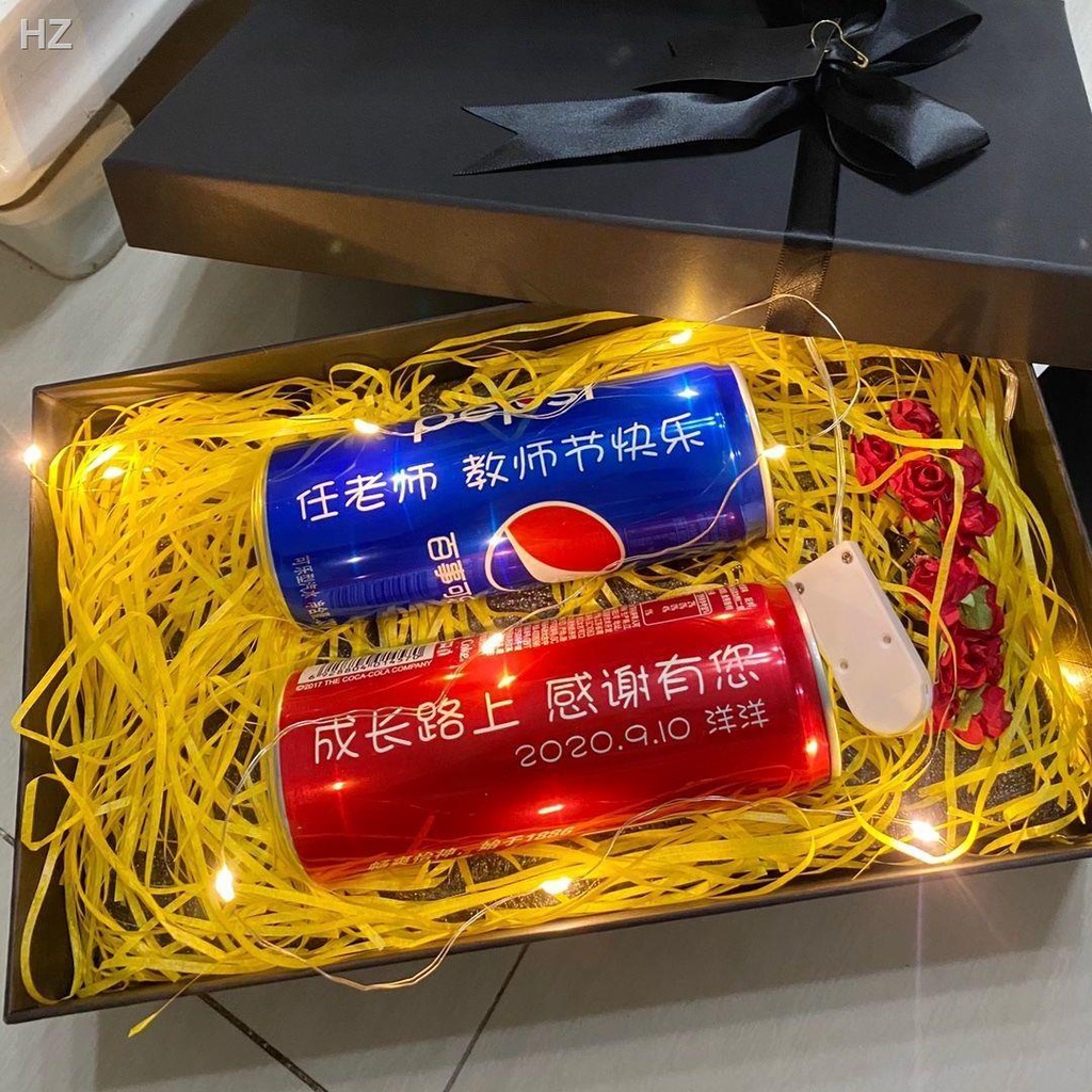 KCoke tùy chỉnh chữ cái net màu đỏ món quà sinh nhật lon cho những người bạn trai và cô gái, chồng gái sự bất ngờ