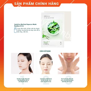 Mặt Nạ Giấy Tre Bamboo Mask Sheet My Real Squeeze Mask 20ml