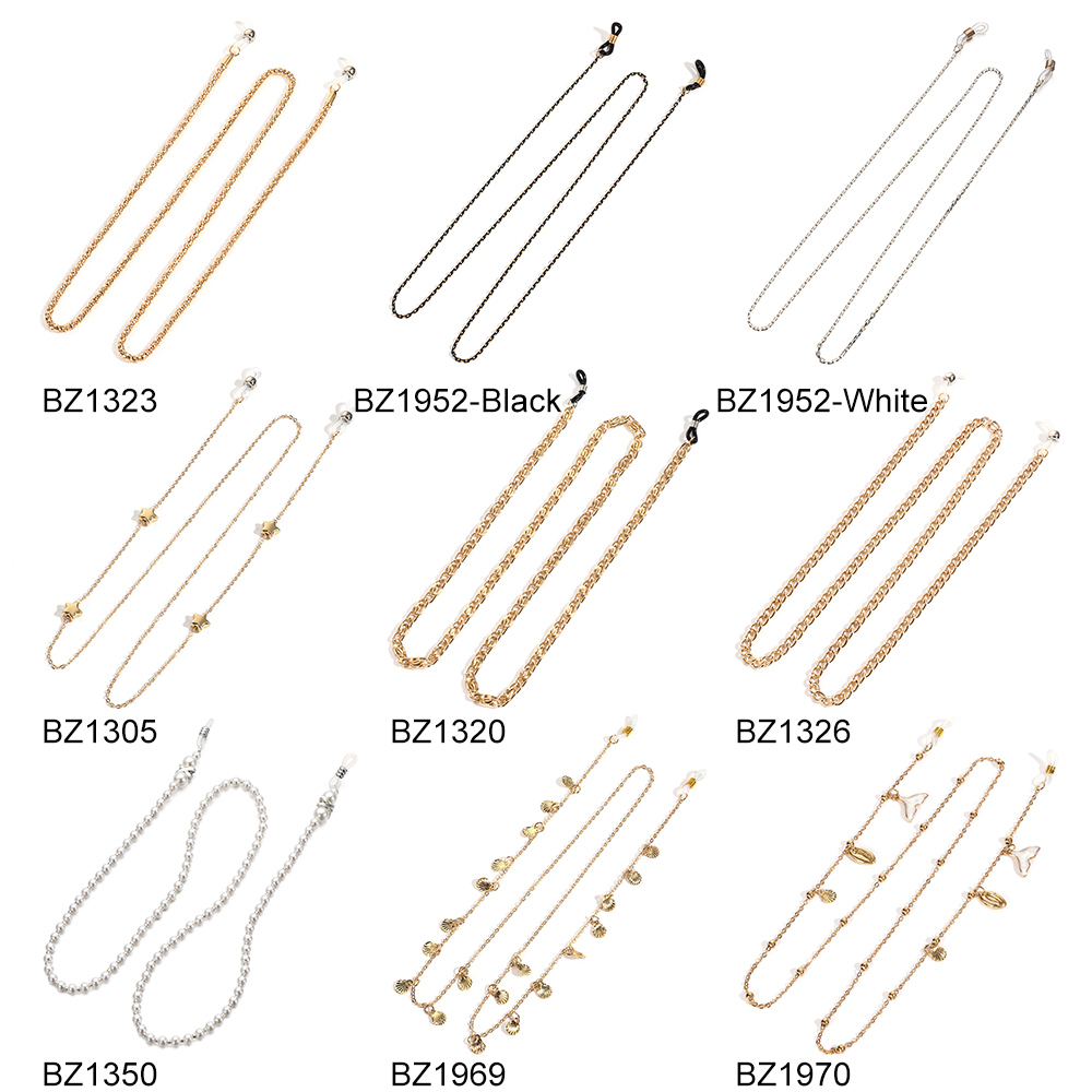 Dây Đeo Mắt Kính Đính Ngọc Trai Giả Thời Trang Chống Trượt