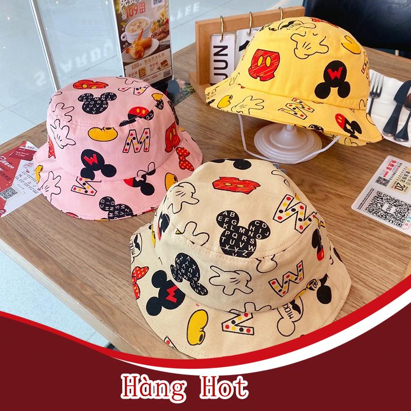Mũ Tai Bèo In Hình Chuột Mickey Cho Bé