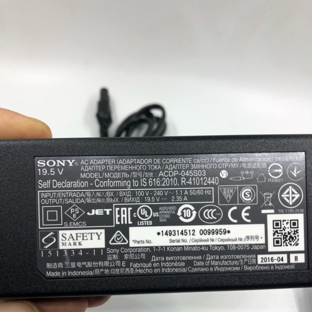 NGUỒN TIVI SONY 19.5V 2.35A BẢN GỐC CHÍNH HÃNG