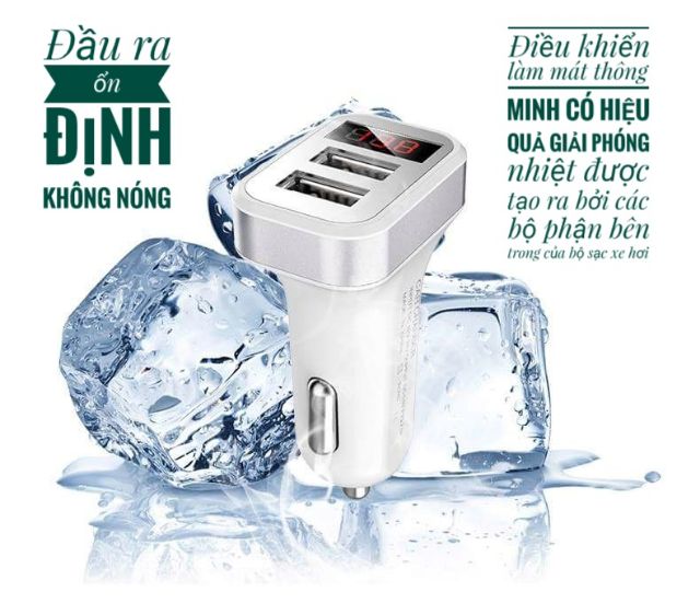 Củ sạc trên oto có báo đèn