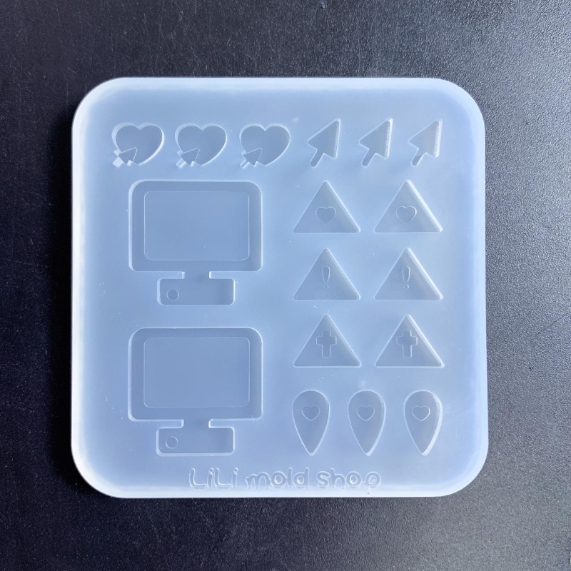 Khuôn Silicone Làm Cát Chảy Hình Trái Tim Xinh Xắn