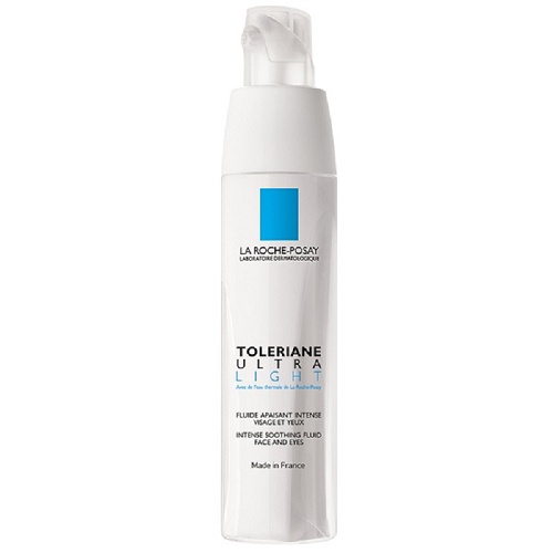 Kem Dưỡng Ẩm Cho Da Rất Nhạy Cảm Và Dị Ứng La Roche-Posay Toleriane Ultra Light Intense Soothing Fluid Face &amp; Eyes 40ml