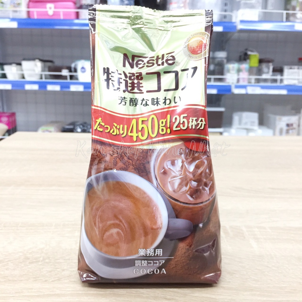 Bột cacao sữa Nestlé cao cấp 450g | 4902201406642 | Kan shop hàng Nhật