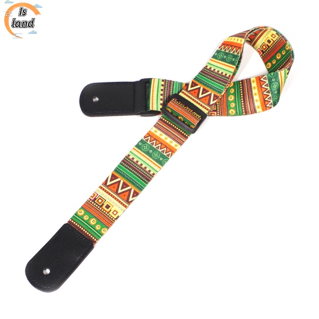 Dây Đeo Đàn Guitar Điện / Bass / Ukulele Họa Tiết Dân Tộc Dày Dặn Tiện Dụng