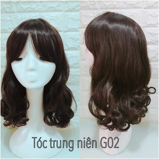 TÓC GIẢ TÓC TRUNG NIÊN TẶNG KÈM LƯỚI VÀ LƯỢC