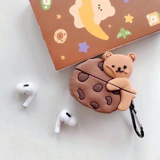 Case Airpod 1/2/pro gấu bánh quy (lấy tương tác)
