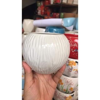 Chậu trồng cây gốm sứ Bát Tràng ( DÁNG TRÒN ) mẫu 2