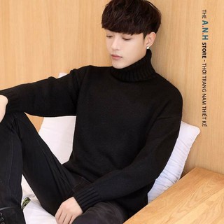 áo len cổ lọ cotton dày