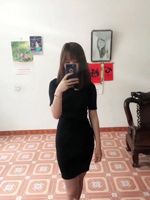 Váy Len Tăm Cổ Lọ Dáng Dài Body Cho Nữ Siêu Sang