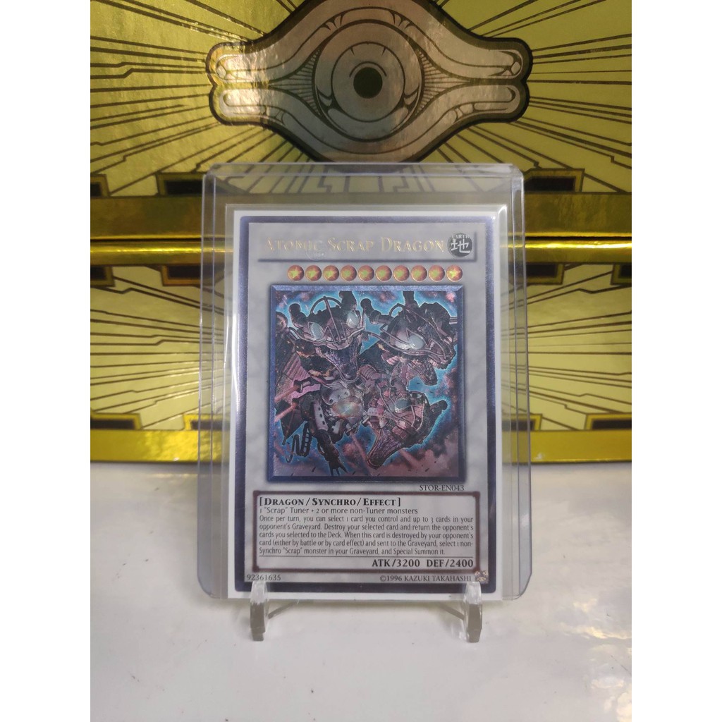 [ Dưa Hấu Yugioh ] Lá bài thẻ bài Atomic Scrap Dragon - Ultimate Rare Unlimited - Tặng bọc bài nhựa bảo quản