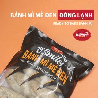 Bánh Mì Mè Đen Tươi Đông Lạnh O Smiles 350g túi 5 ổ