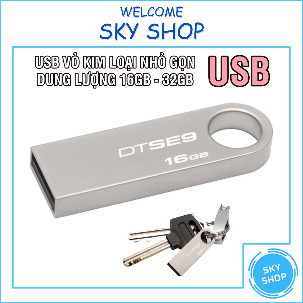 Usb 2.0 64gb 32gb 8gb 4gb Thiết Kế Nhỏ Gọn, Vỏ Kim Loại, Chống Nước Cực kì tiện lợi