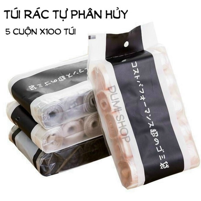 Túi rác sinh học TỰ PHÂN HỦY không độc hai, không gây ô nhiễm môi trường