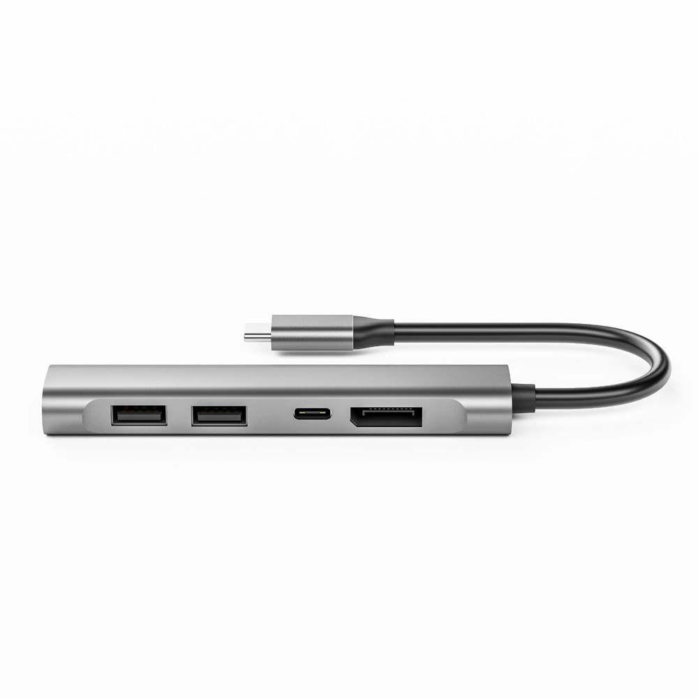 Bộ Chia Nhiều Cổng USB 2.0 5 Trong 1 Hub 4K60Hz Type-C Sang PD Cho Máy Tính