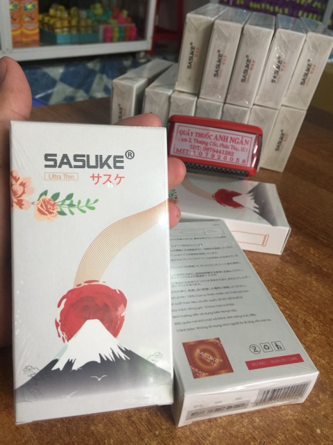 BAO CAO SU SIÊU MỎNG SASUKE ULTRA THIN HÀNG ĐỘC QUYỀN. H 10 cái( mẫu mới SATAKU)