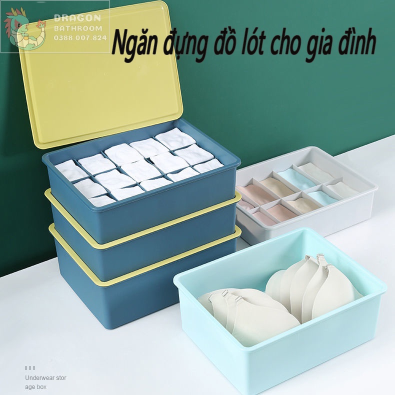 【Hàng Đẹp】Ngăn đựng đồ lót cho gia đình，Hộp đựng đồ lót ngăn cách có ngăn kéo，Hộp đựng áo ngực, tất, cà vạt-LO-35