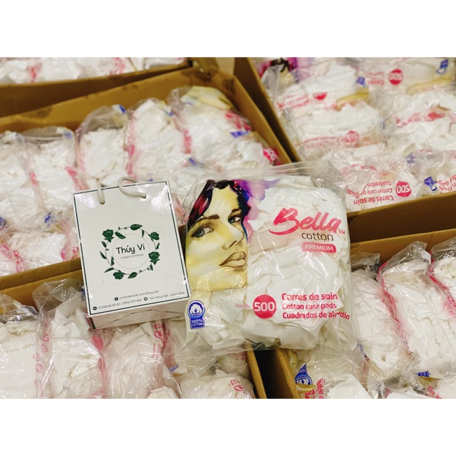 Bông Tẩy Trang Bella 500 Miếng