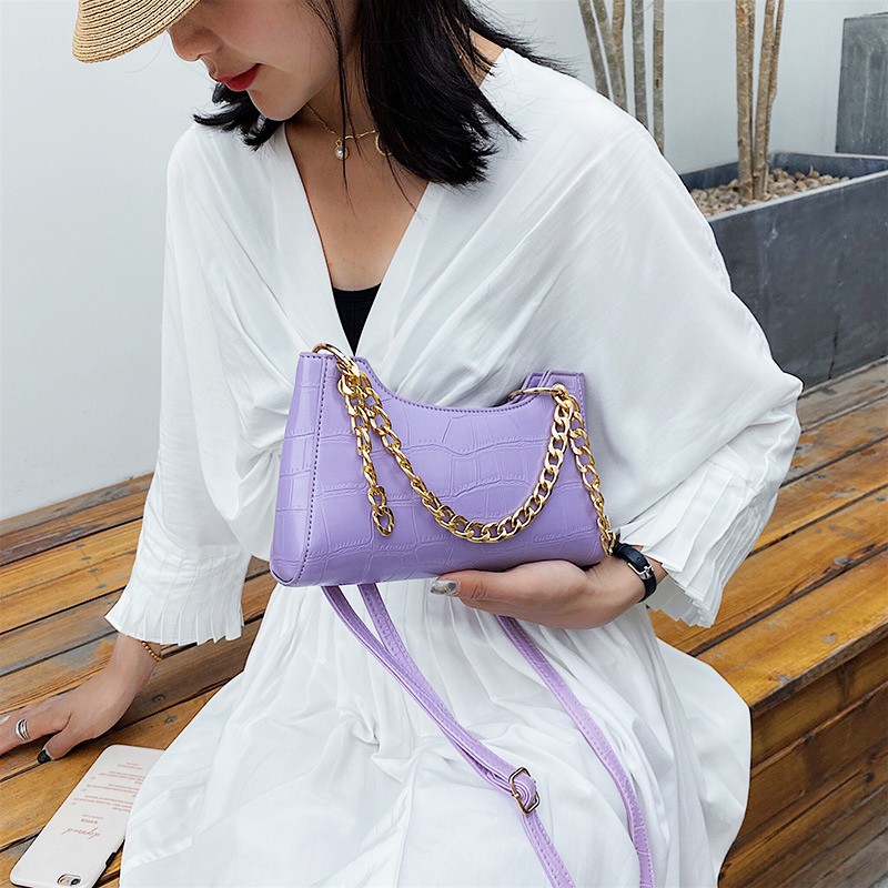 [NEW] TúI Kẹp Nách Kết Hợp Đeo Chéo Dây Xích Trẻ Trung X841