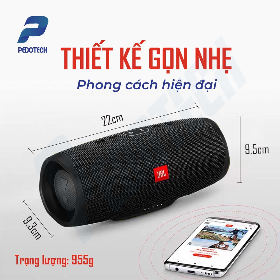 [MÃ PEDO10K5k GIẢM 10% TỐI ĐA 5K ĐƠN TỐI THỂU 500K] Loa JBL Charge 4 ÂM THANH VƯỢT TRỘI, chống thấm nước | BigBuy360 - bigbuy360.vn