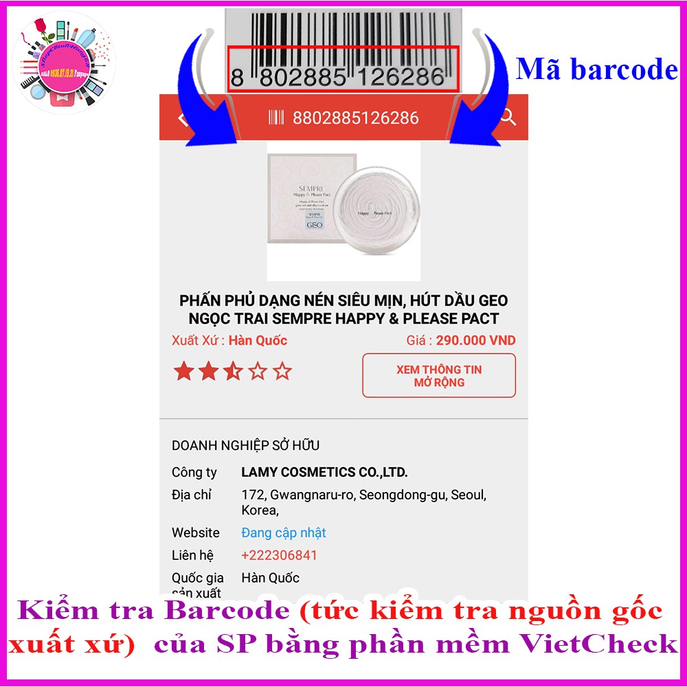 PHẤN PHỦ SIÊU MỊN GEO LAMY SEMPRE KOREA HÀN QUỐC | BigBuy360 - bigbuy360.vn