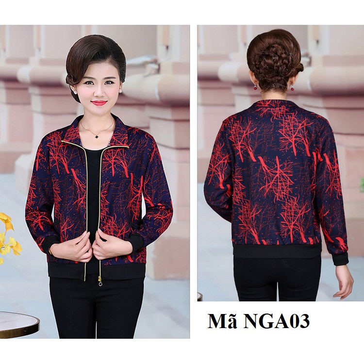 Áo khoác trung niên 1 lớp mỏng nhẹ nhàng - NGA01 NGA02 NGA03 NGA04