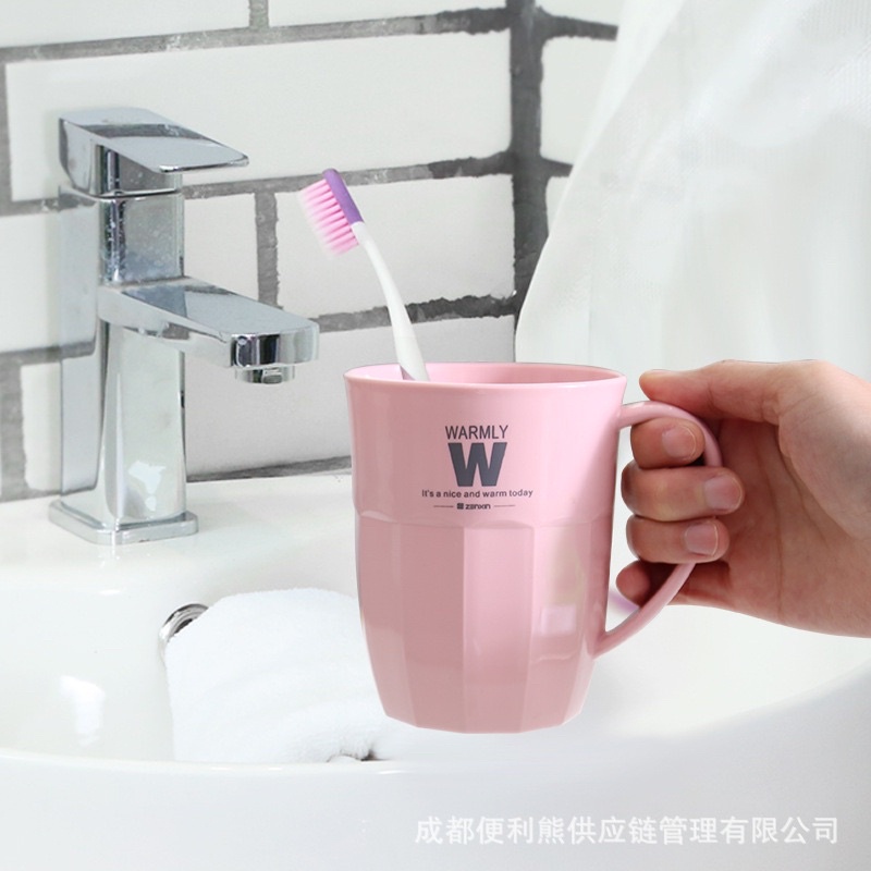 Cốc nhựa chịu nhiệt cao cấp có quai Hàn quốc  0738