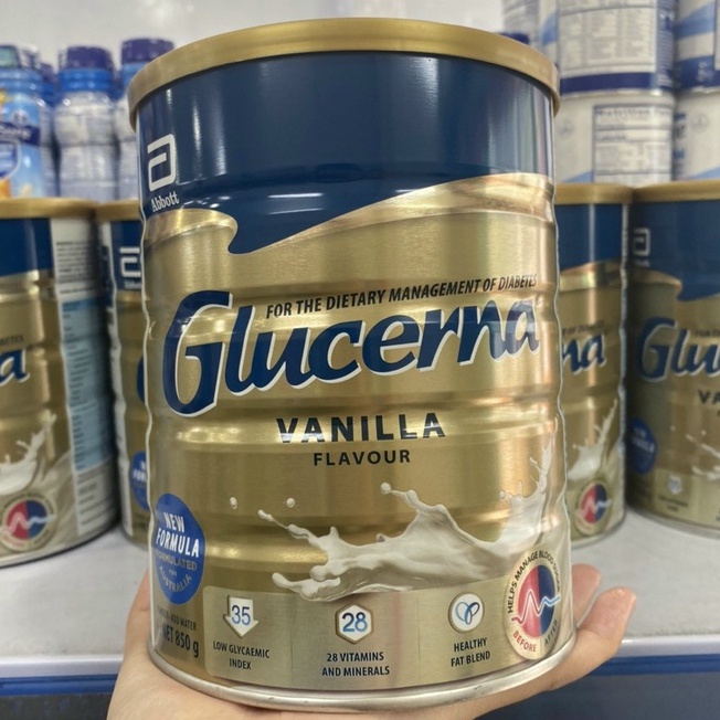 Hộp Sữa Bột Glucerna Classic Vanilla Flavour 850g Úc