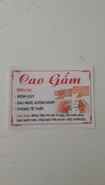 100gr cao gắm chuẩn xịn