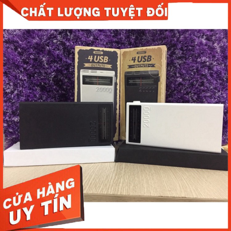 Pin sạc dự phòng 20000mAh 4 cổng USB Remax RPP-102