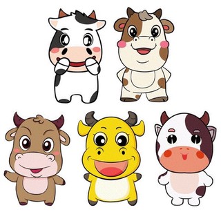 BỘ 5 PHONG BAO LÌ XÌ TẾT TRÂU VÀNG HOẠT HÌNH DỄ THƯƠNG NĂM TÂN SỬU 2021