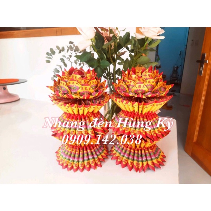 Giấy cúng chú đại bi xếp hoa sen