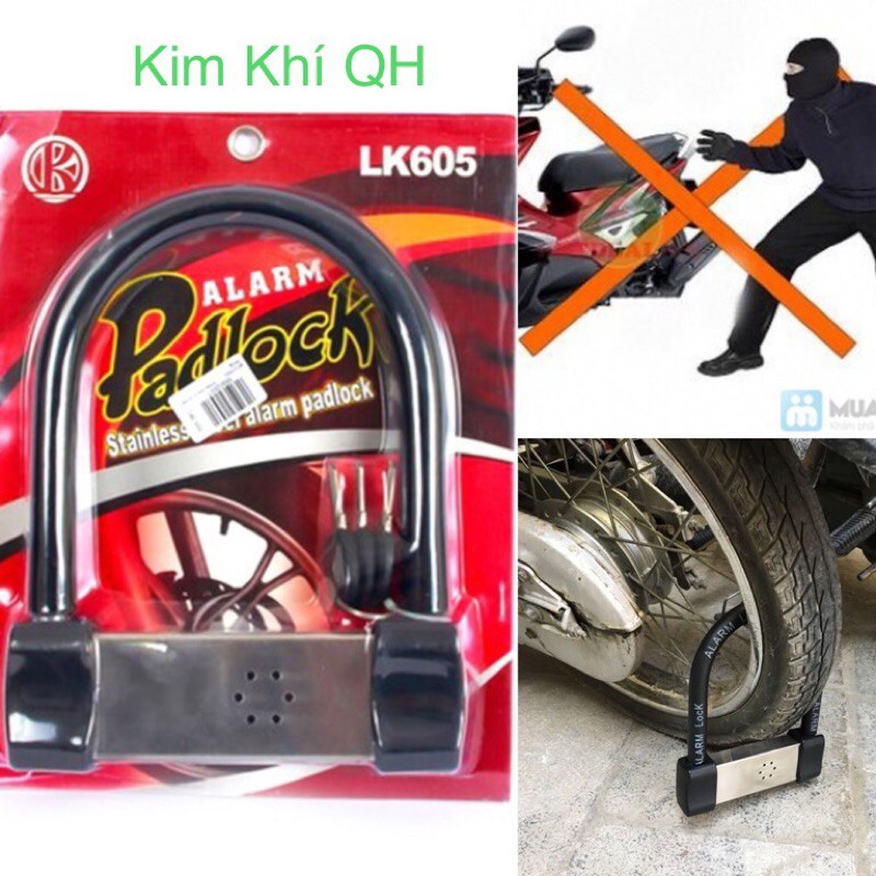 Khoá U Có báo động, khoá chống trôm chữ U LK 604, 605