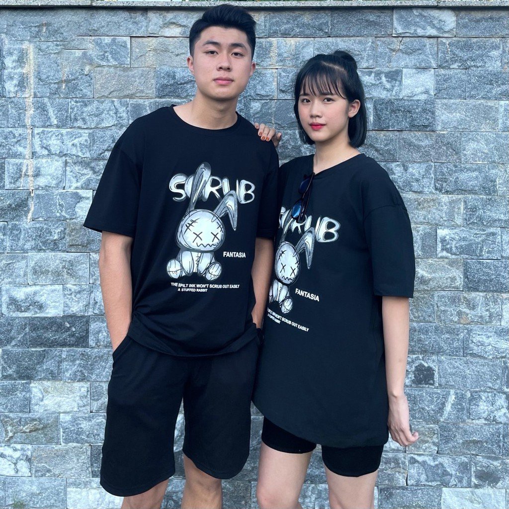 Áo phông nam nữ thun unisex tay lỡ form rộng oversize tee COTTON cổ tròn màu đen trắng đẹp hiệu Giisel Vdr( V421)