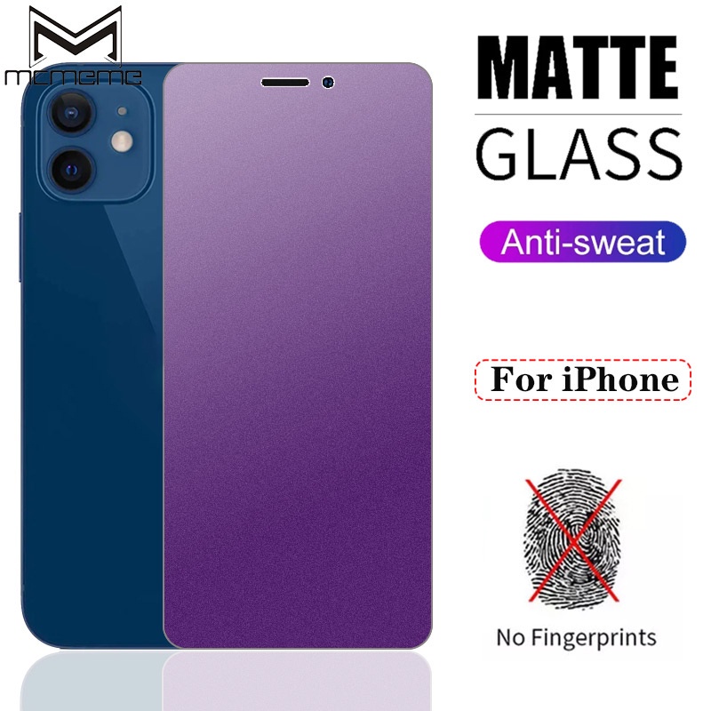 Kính cường lực bảo vệ màn hình điện thoại chống bám dấu vân tay cho IPhone 14 13 12 Mini 11 Pro X Xs Max XR 6 6s 7 8 Plus