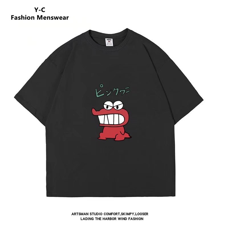 Áo Thun Tay Ngắn Dáng Rộng In Chữ Phong Cách Hip Hop Cho Nam Size M-8XL