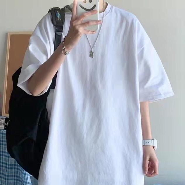 Áo Thun Trơn Tay Ngắn Chất Liệu Cotton 100% Thời Trang Hè Nam Nữ Cực Đẹp chất đẹp giá đẹp