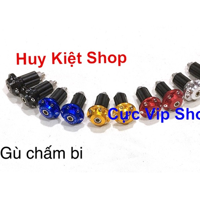 [Hàng Mới Về] Gù Tay Lái Chấm Bi Nhôm CNC 2257